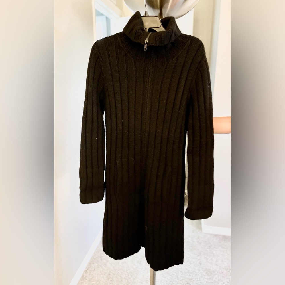 TSE Long Black Cardigan - Picture 2 of 4